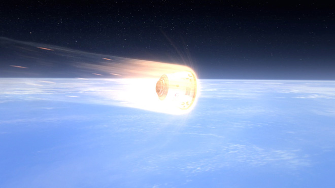 Космический корабль Dragon приводнился в Тихом океане