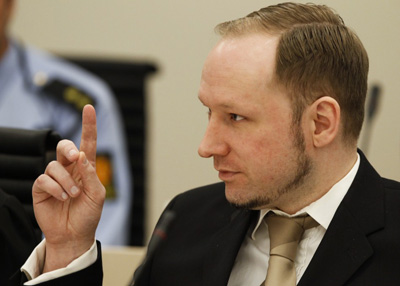Андерс Брейвик не будет обжаловать обвинительный приговор