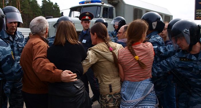В Жуковском задержали противников вырубки Цаговского леса