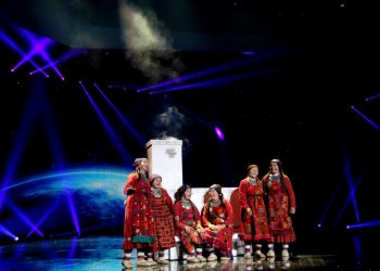 «Бурановские бабушки» провели первую репетицию в Баку для Евровидения 2012