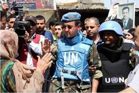 Сирия: наблюдатели ООН обстреляны сирийскими войсками