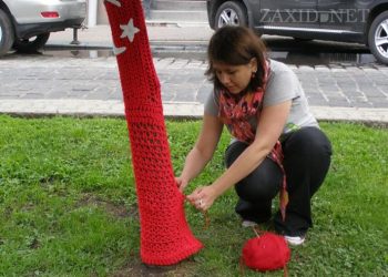 Проект «Вязаная Европа» стартовал в городе льва