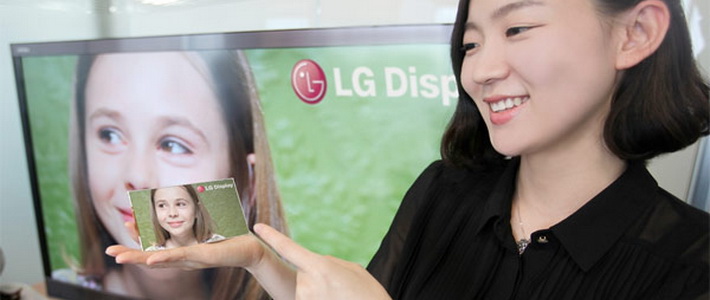LG показала перший у світі 5-дюймовий екран Full HD