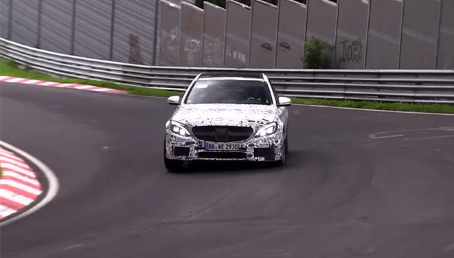 Фотошпионы поймали Mercedes-Benz C63 AMG Estate во время испытаний