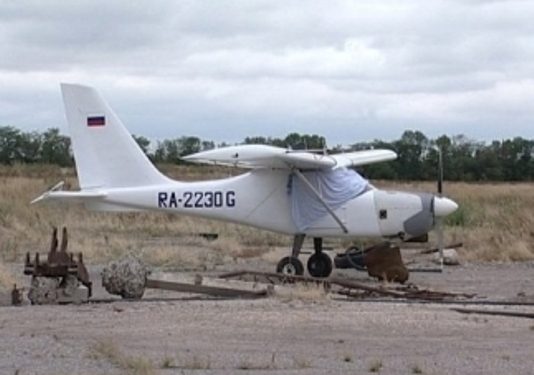 Житель Сургута прилетел в Крым на самолете, сконструированном собственными руками