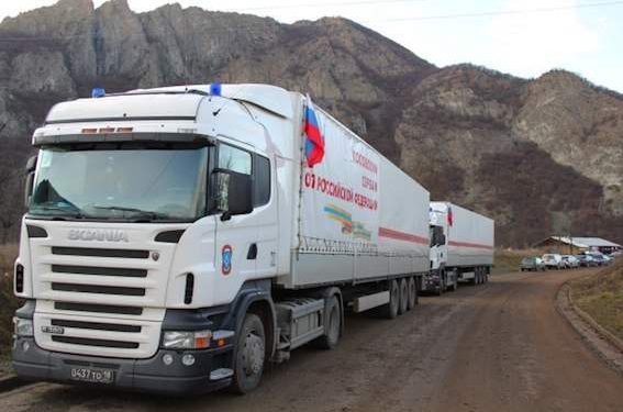 Гуманитарная колонна из России будет остановлена на украинской границе