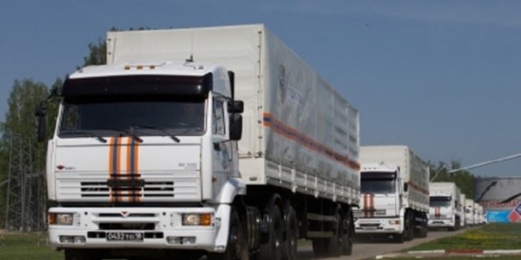 Российская «гуманитарка» будет прорываться через блокпост террористов