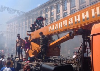 МВД сообщает о пострадавших правоохранителях во время беспорядков на Майдане