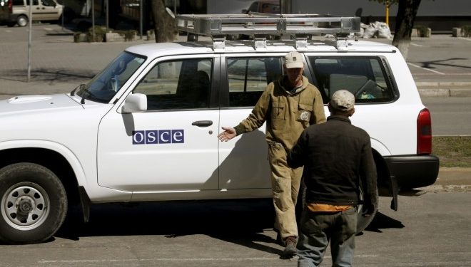Террористы обстреляли наблюдателей ОБСЕ на Луганщине