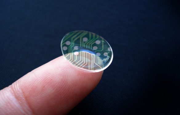 Ученые разработали контактные линзы с LCD дисплеем