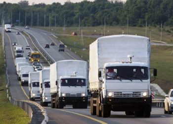 МВД: часть машин российского “гуманитарного конвоя” пришли в Украину пустыми