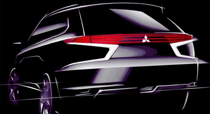 В Mitsubishi заинтриговали дизайном нового гибрида Outlander