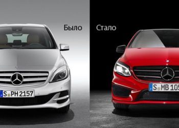 В Mercedes доработали внешность B-Class