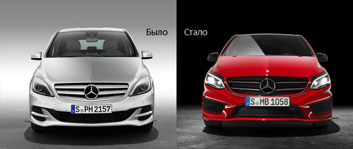 В Mercedes доработали внешность B-Class