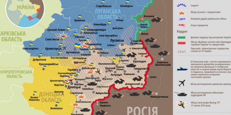 Увеличилась территория, подконтрольная боевикам, – СНБО