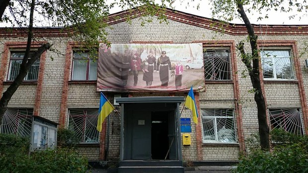 В Харькове атаковали здание военкомата
