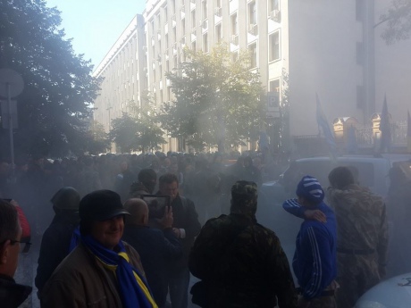 Под АП снова горят шины