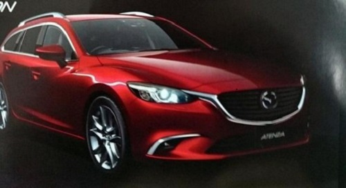 В Сеть выложили фотографии брошюры с обновлёнными седаном и универсалом Mazda Atenza