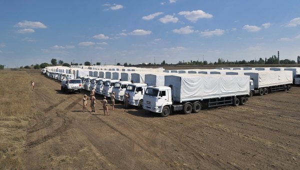 Россия привезла на Донбасс свой пятый «гумконвой»