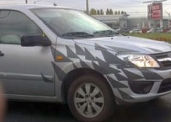 Появились изображения автомобиля Lada Granta в кузове хэтчбек, проходящего дорожные испытания