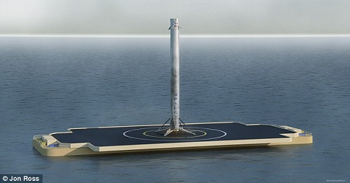 SpaceX впервые в истории посадит ракету на плавучую платформу