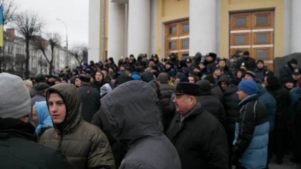 Жители Винницы вышли на Майдан
