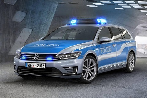 На базе гибрида Passat Volkswagen построили полицейский автомобиль