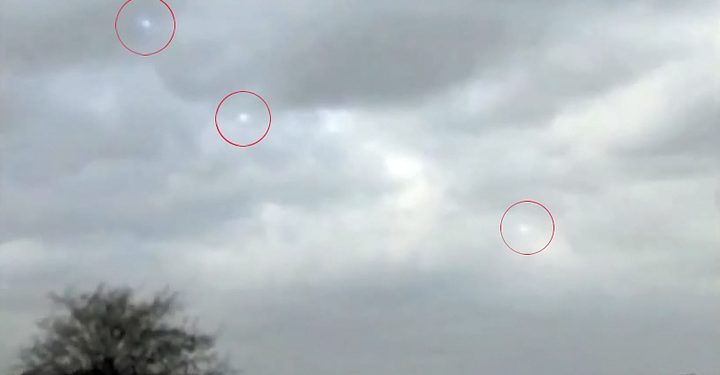 Житель Британии снял на видео НЛО