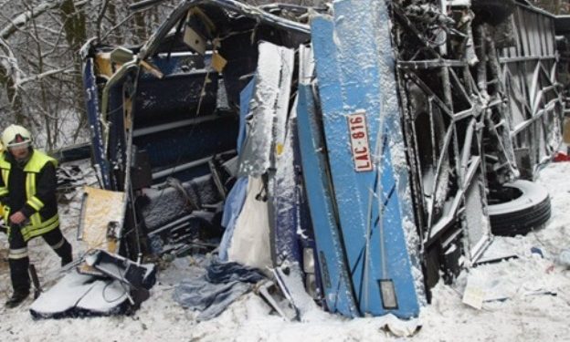 В Словакии разбился автобус c гражданами Украины