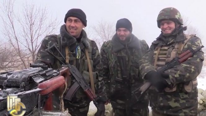 Украинские солдаты задержали одного из лидеров бандформирования «Леший»