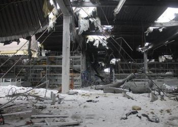 Фото «захвата» донецкого аэропорта сделали в разрушенном «Метро»