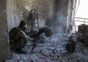 Украинские солдаты уничтожили тридцать террористов под Николаевкой