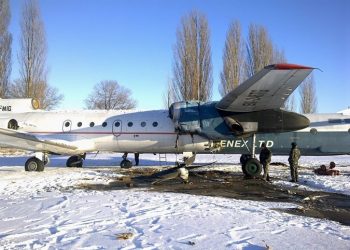 Под Киевом на стоянке столкнулись два самолета