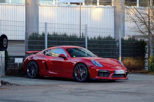 «Porsche Cayman GT4» был заснят без камуфляжа