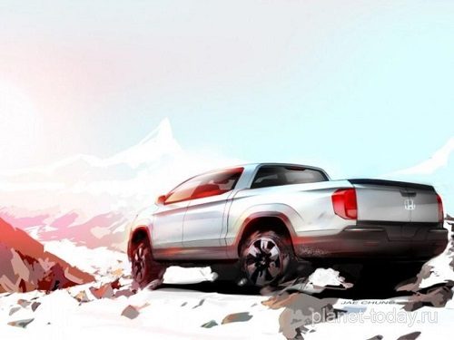 Опубликован тизер пикапа «Ridgeline» нового поколения