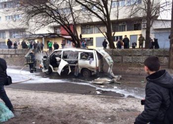 В Харькове взорвали авто комбата батальона «Слобожанщина»