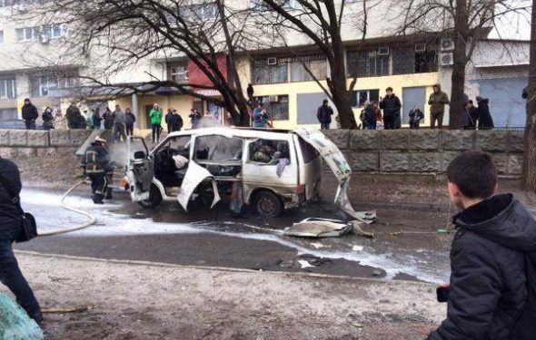 В Харькове взорвали авто комбата батальона «Слобожанщина»