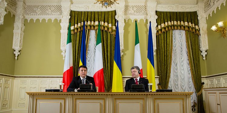 В Киеве состоялась встреча Порошенко и премьер-министра Италии