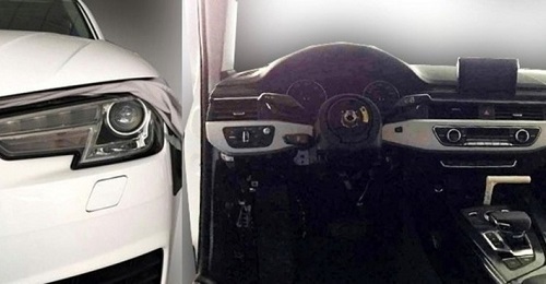 В сеть попали снимки интерьера и фары новой Audi A4