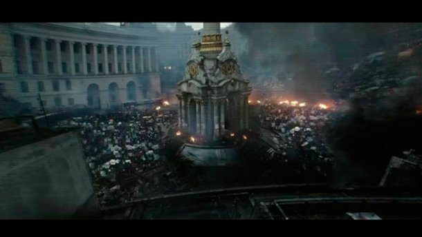 Кадры с Евромайдана появились в фильме с Джорджем Клуни