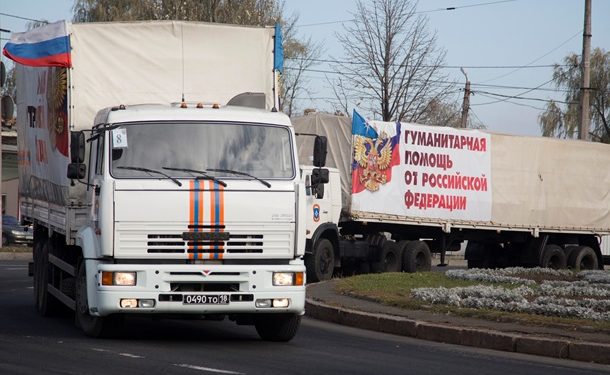 Украинских пограничников не пустили проверить автомобили с гуманитарной помощью от РФ