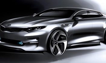 Представлено несколько эскизов 2016 Kia Optima