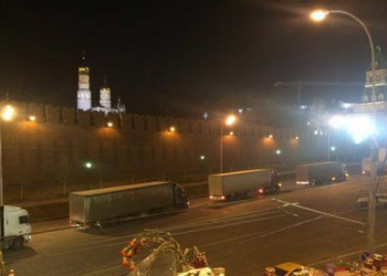 Близ Кремля были замечены грузовики «гумконвоя»
