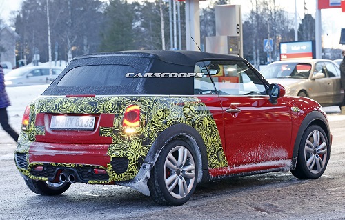 На тестах сфотографирован «заряженный» кабриолет MINI