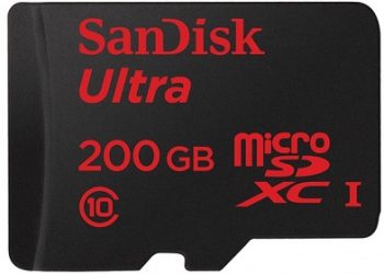 Компанией SanDisk представлена карта памяти на 200 Гб