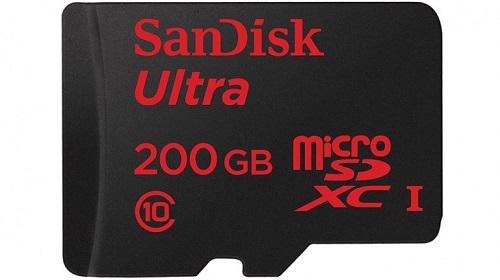 Компанией SanDisk представлена карта памяти на 200 Гб