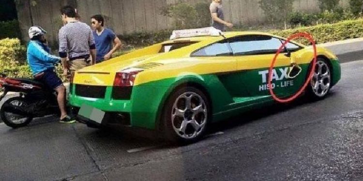 В Таиланде заметили таксиста на Lamborghini Gallardo