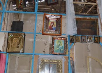 Боевики разрушили церковь в Троицком Луганской области