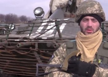 Воины АТО поздравили женщин с 8 марта