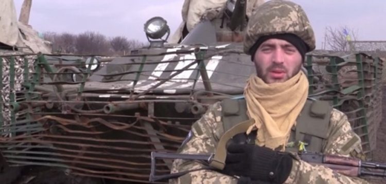 Воины АТО поздравили женщин с 8 марта